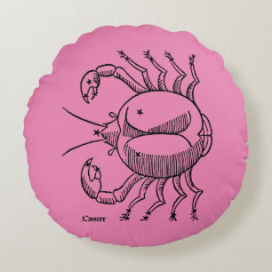 Almofada Redonda Zodíaco: Cancer, 1482