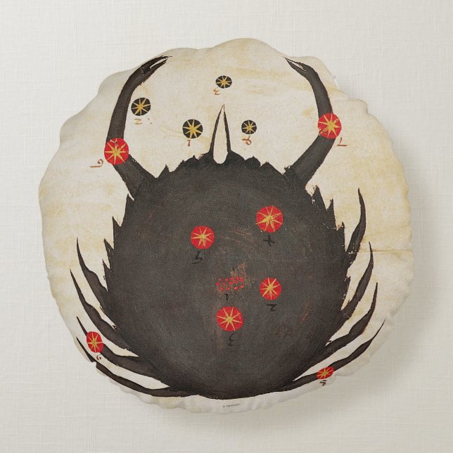 Almofada Redonda Zodíaco: Cancer, C1350 (Verso)