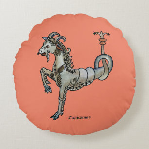 Almofada Redonda Zodíaco: Capricórnio, 1482