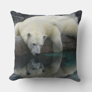 Almofada Reflexões do Urso Polar - Urso Polar Branco