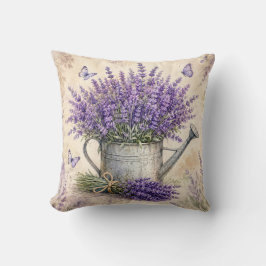 Almofada Regador de Lavanda Aquarela Rústica