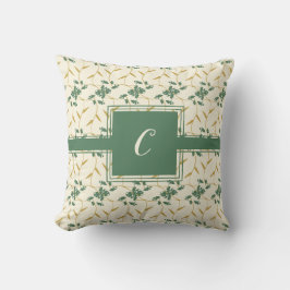 Almofada Regal Floral Ivory Monograma Cheio