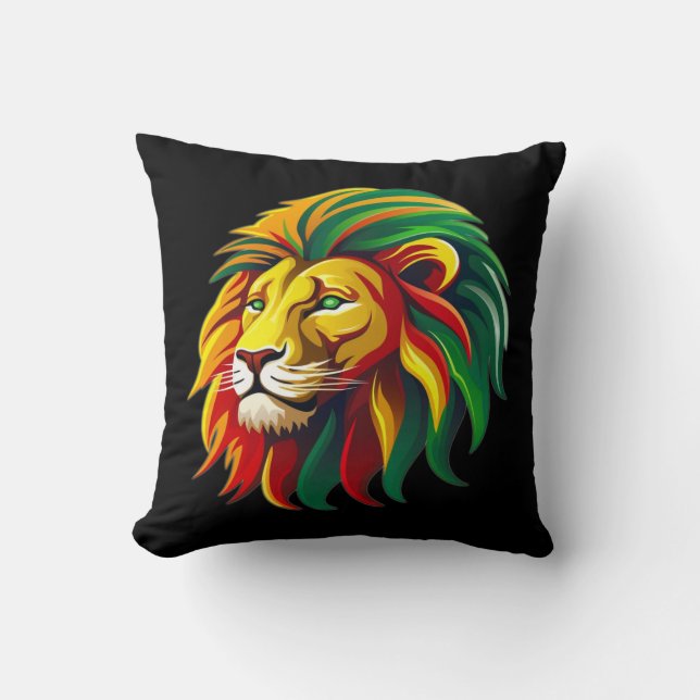 Almofada Reggae Lion T-Shirt (Frente)