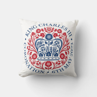 Almofada Rei Charles III Coronation Emblem Square Cushion