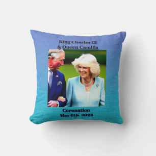 Almofada Rei Charles III e Rainha Camilla Coronação