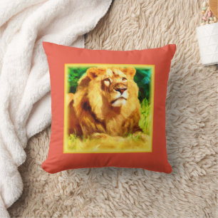 Almofada Rei Leão Na Floresta. Comprar Agora