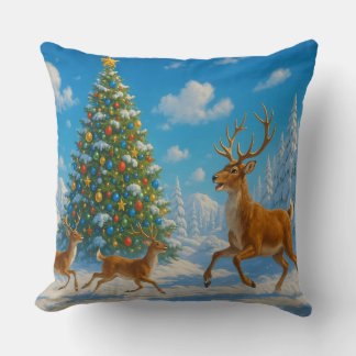 Almofada Reindeer Christmas Pillow