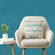 Reindeer e Snowflake Nórdico Padrão do tipo Sweate