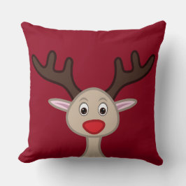 Almofada Reindeer personagem de desenho animado