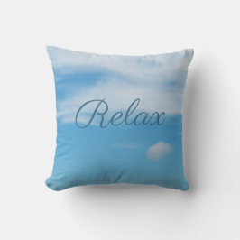 Almofada Relaxe a Céu Azul Personalizado