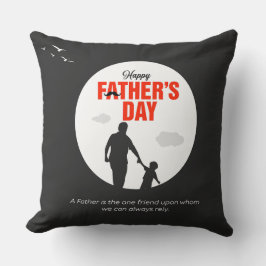 Almofada Reliable Friend Father and Son Silhouette