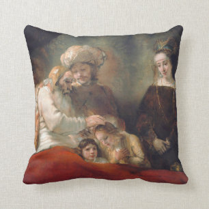 Almofada Rembrandt Jacob Abençoando Os Filhos De José