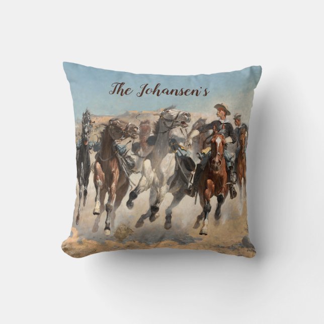 Almofada Remington Cowboy Sudoeste Ocidental  (Frente)