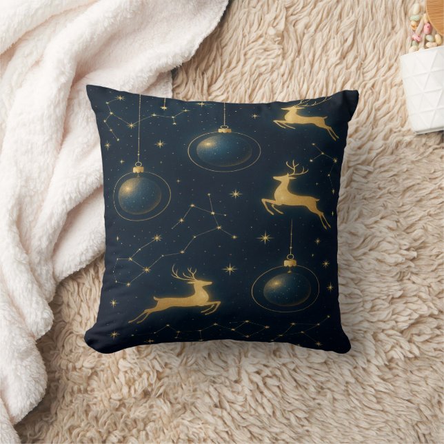 Almofada Renascença Celestial e Ornamentos de Estrela Doura (Cobertor)