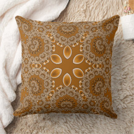 Almofada Renda Fractal Caramelo