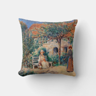 Almofada Renoir - Na Bretanha, famosa pintura,
