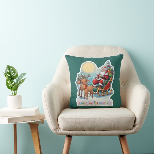 Almofada Rentierschlitten mit Rudi -  (Cadeira)