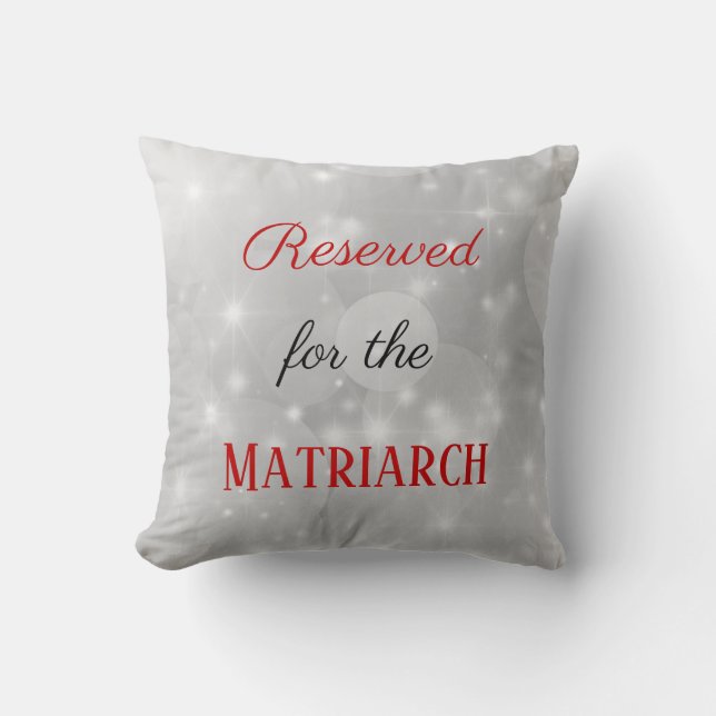 Almofada Reservado para a Mãe Matriarca (Frente)