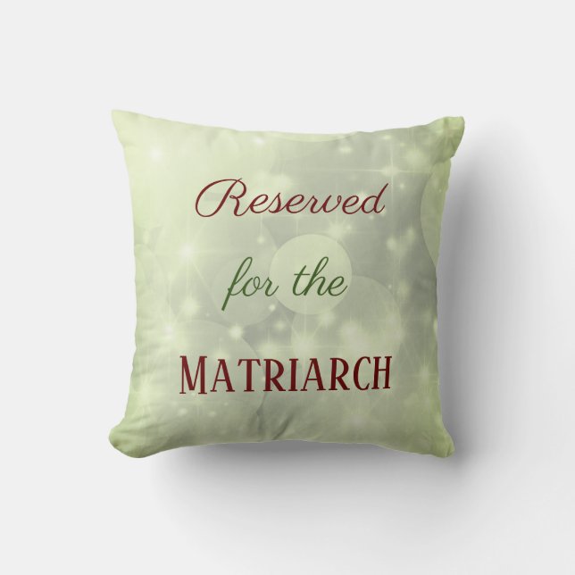 Almofada Reservado para a Mãe Matriarca (Frente)