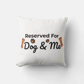 Almofada Reservado para o Cachorro e Eu