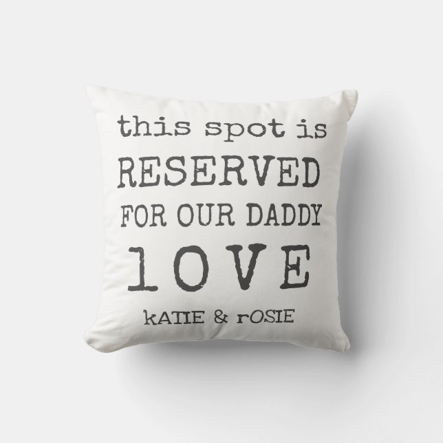 Almofada Reservado Personalizado para Papai (Frente)