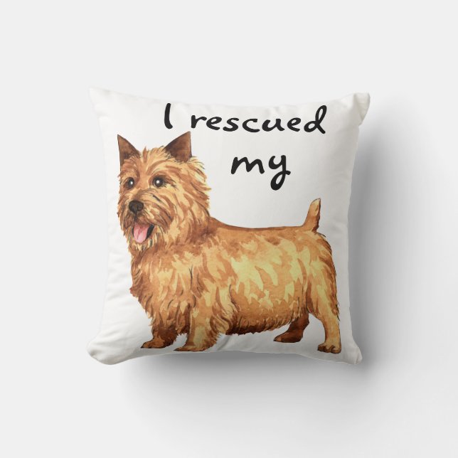 Almofada Resgate Norwich Terrier (Frente)