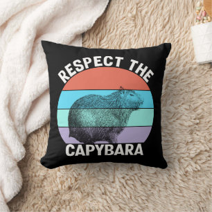 Almofada Respeite O Capivara Capybara Engraçado Amante