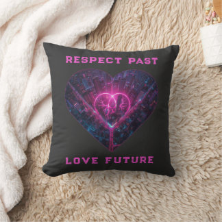 Almofada Respeite o Passado, Ame o Futuro Design