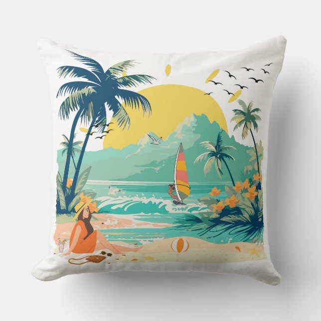 Almofada Resting Beach for Summer (Frente)
