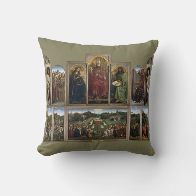 Almofada Retábulo de Gante, Irmãos Van Eyck (Frente)