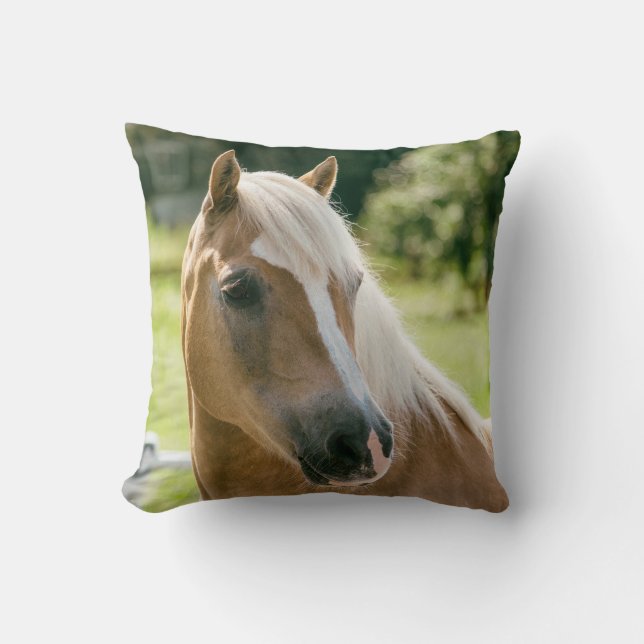 Almofada Retrato bonito do cavalo do haflinger (Frente)