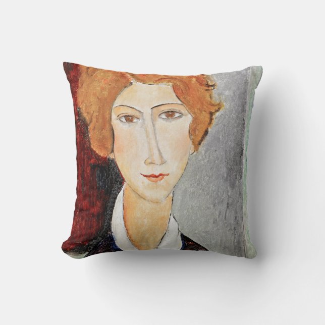 Almofada Retrato da Mulher, Modigliani (Frente)