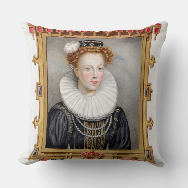 Almofada Retrato de 1512-1548) sextas esposas de Catherine (Frente)