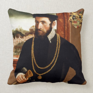 Almofada Retrato de Anton Rummel von Liechtenan