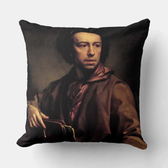 Almofada Retrato de auto, 1773 (óleo no painel) (Frente)