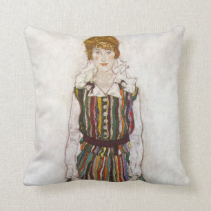 Almofada Retrato de Egon Schiele do travesseiro de Edith