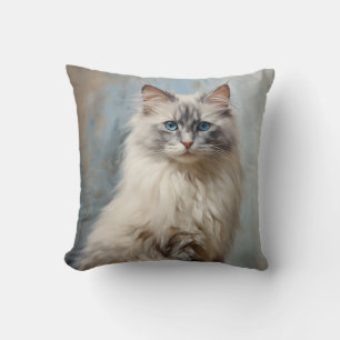 Almofada Retrato de gato Ragdoll