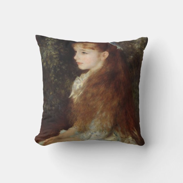 Almofada Retrato de Irene - Impressionista Renoir (Frente)