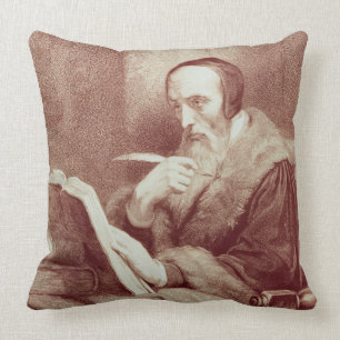 Almofada Retrato de João Calvino (1509-1564) (gravura)
