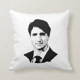 Almofada Retrato de Justin Trudeau
