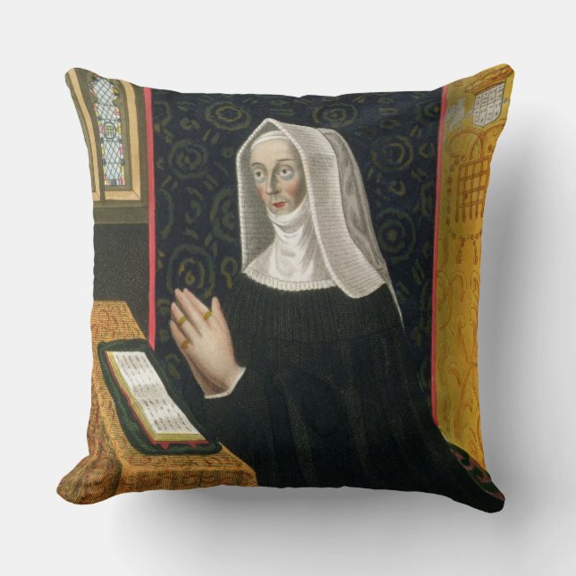 Almofada Retrato de Margaret Beaufort, condessa de Richmon (Frente)
