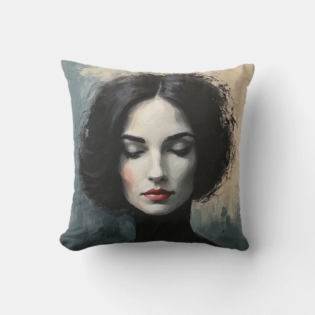 Almofada Retrato de Mulher com Essência Velada (Frente)