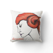 Retrato de mulher de cabelo laranja em Tangerina P