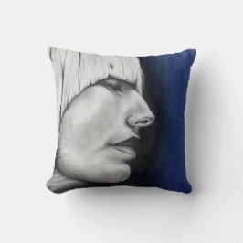 Almofada Retrato de Mulher Loira Isabel Desenho de Arte Ori