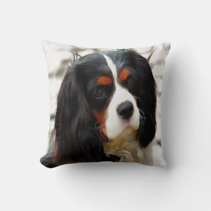 Almofada Retrato De Um Rei Charles Cavalier Spaniel