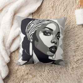 Almofada Retrato de uma mulher negra