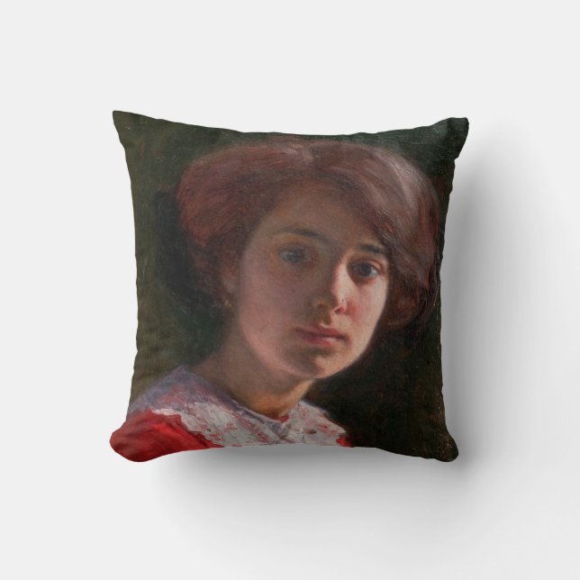 Almofada Retrato de uma Senhora (por Elin Danielson-Gambogi (Frente)