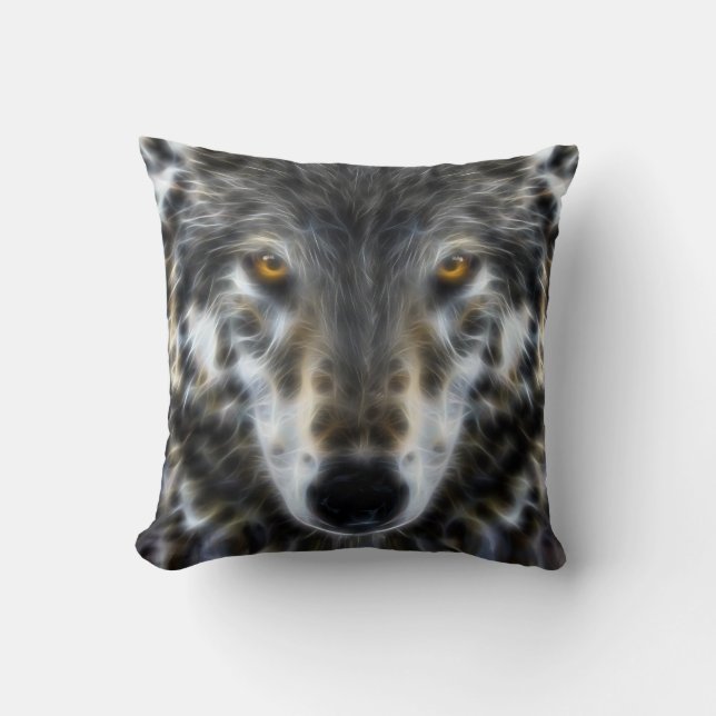 Almofada Retrato design Wolf Inspirational (Frente)