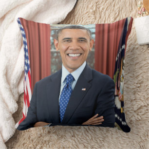 Almofada Retrato do Gabinete Oval, Obama Barack Presidente