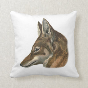 Almofada Retrato do lobo Abyssinian